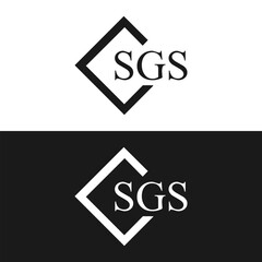 SGS logo. S G S design. White SGS letter. SGS, S G S letter logo design. Initial letter SGS linked circle uppercase monogram logo. S G S letter logo vector design.	