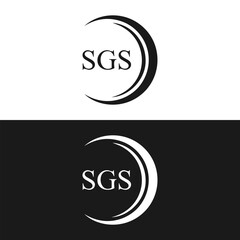 SGS logo. S G S design. White SGS letter. SGS, S G S letter logo design. Initial letter SGS linked circle uppercase monogram logo. S G S letter logo vector design.	