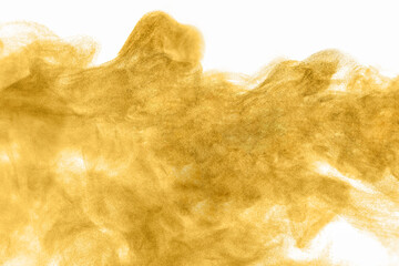 texture wind smoke powder in the desert, glitter gold dust sand isolated white background, storm...