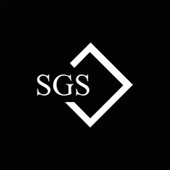 SGS logo. S G S design. White SGS letter. SGS, S G S letter logo design. Initial letter SGS linked circle uppercase monogram logo. S G S letter logo vector design.	