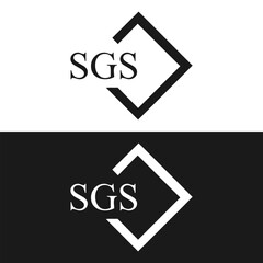SGS logo. S G S design. White SGS letter. SGS, S G S letter logo design. Initial letter SGS linked circle uppercase monogram logo. S G S letter logo vector design.	