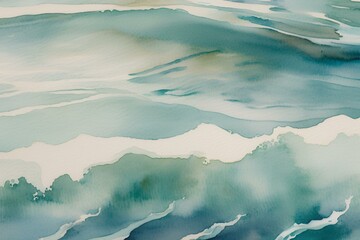 Ocean waves blue and turquoise background
