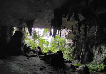 inside the cave