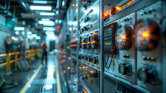 Professional Electrical Engineer Testing Battery Backup Systems to Ensure Power Continuity During Grid Disruptions - Photorealistic Image