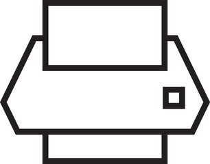 Fototapeta premium Printer Line Icon