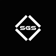 SGS logo. S G S design. White SGS letter. SGS, S G S letter logo design. Initial letter SGS linked circle uppercase monogram logo. S G S letter logo vector design.	