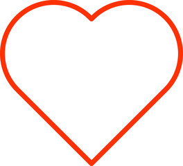 Heart Icon Line Art