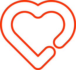 Heart Icon Line Art