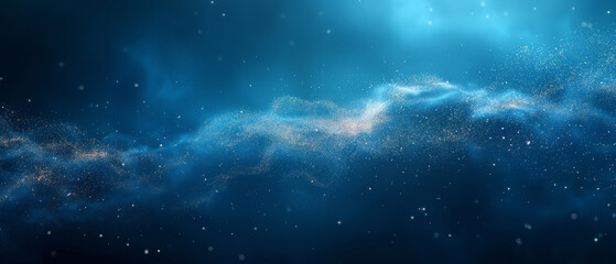 Obraz premium The image is a blue and purple swirl of light and dark blue