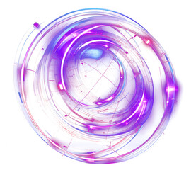 PNG Sphere purple technology abstract. - Powered by Adobe