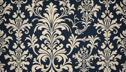 Damask patterns featuring elaborate floral and ara upscaled 3