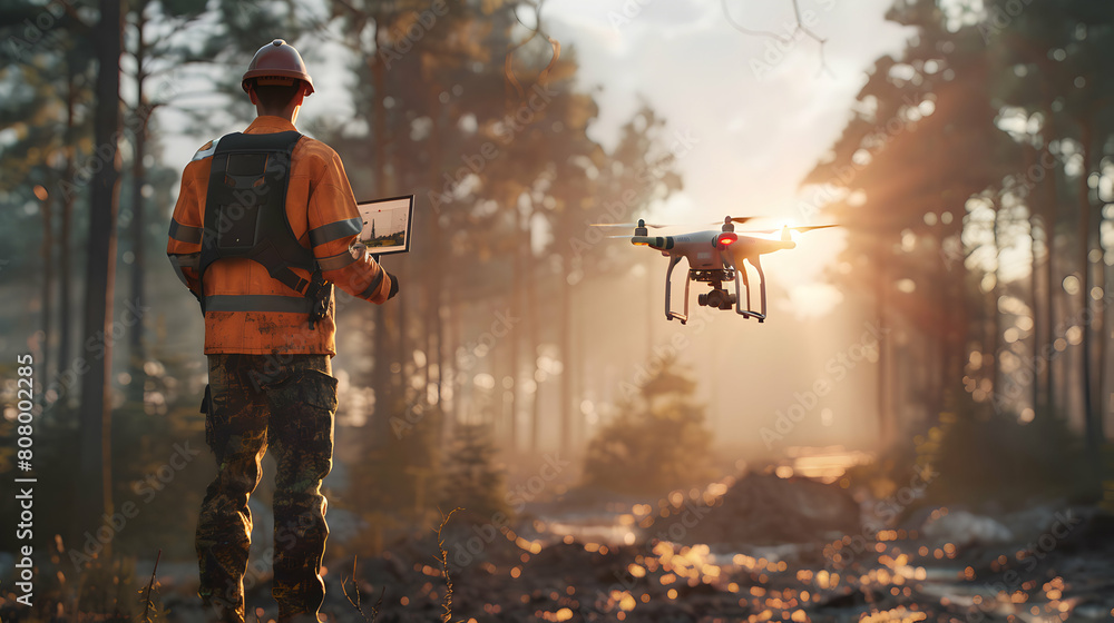 Poster advanced site surveying with drone technology: high-resolution data capture for land development pla