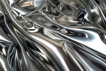 Polished Metal Surface with Reflective Sheen