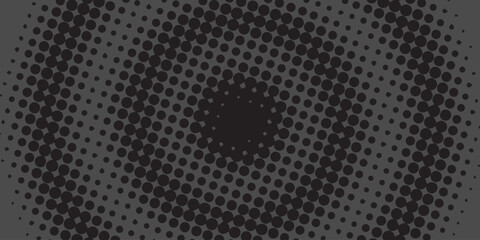 Halftone pattern on gray background. Vector illustration.