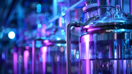 Automated bioreactors control growth in fermentation systems for bioprocessing applications. Concept Bioreactor Monitoring, Fermentation Control, Bioprocessing Automation, Growth Optimization