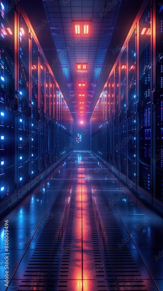 Poster data centers designed for easy maintenance access to all technical areas.