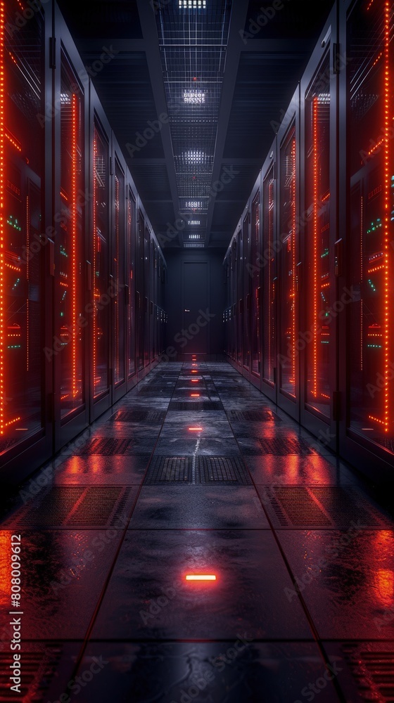 Poster data centers with integrated systems for managing both data and voice services.