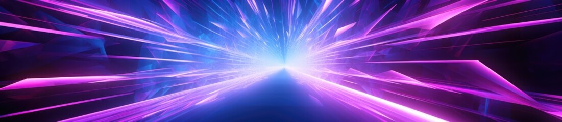 Fototapeta premium Hyperspace Travel Light Speed Abstract Background