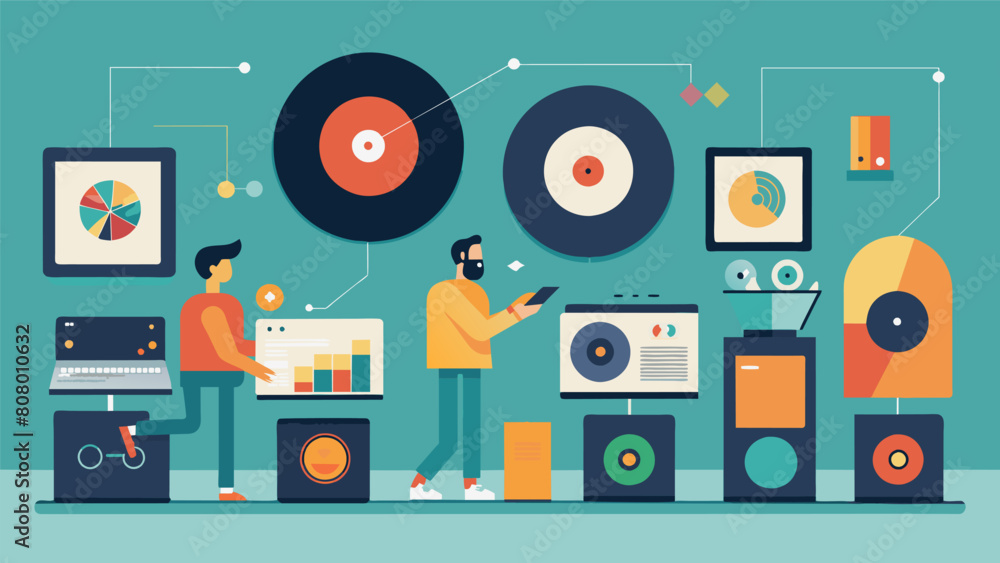 Poster as part of their final project in the vinyl record education class students are tasked with creating