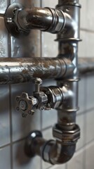 Fototapeta premium Water-saving plumbing retrofit program for low-income households.