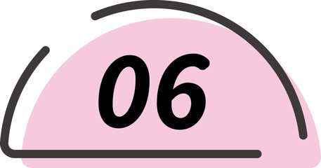 Decoration label number planner point label stickers
