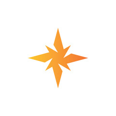 Creative star logo design. Premium Vector
