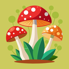 Mushroom vector illustration