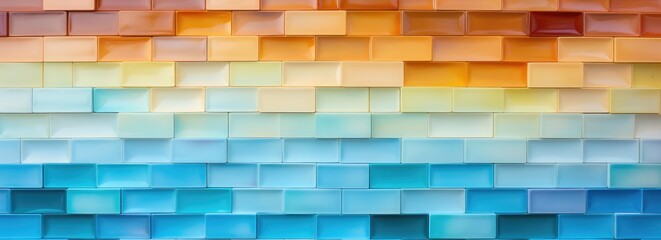 Vibrant Gradient Tile Mosaic Abstract Background