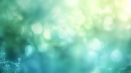 Obraz premium A leafy green branch with a blue sky background