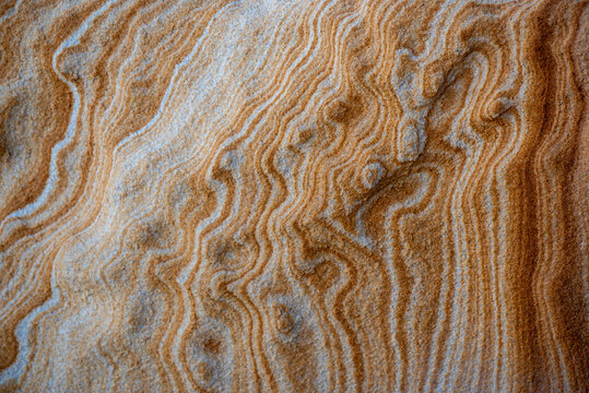 Abstract pattern of iron staining in Sydney sandstone