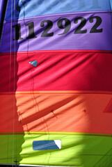 Close Up of Colourful Sails