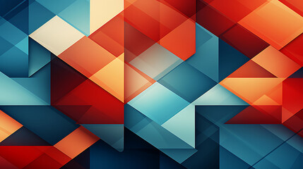 A vector image of overlapping geometric shapes.