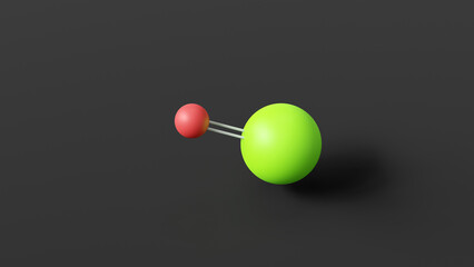calcium oxide molecular structure, acidity regulators e529, ball and stick 3d model, structural chemical formula with colored atoms