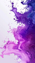 Modern abstract background featuring light gradient splashes from purple to orchid