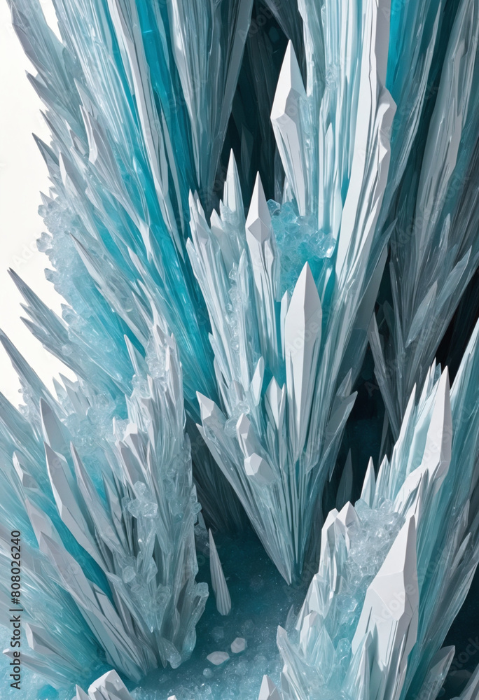 Fototapete generative ai creates a three-dimensional abstract design with copy space, negative space and a touc