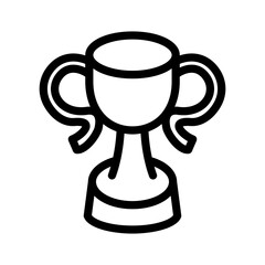 trophy line icon illustration vector graphic