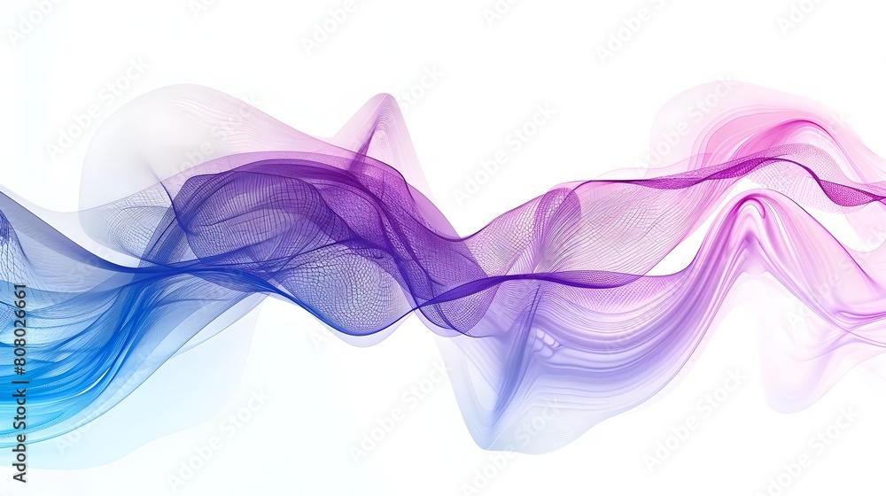 Poster futuristic flowing gradient wave background for mobile screen