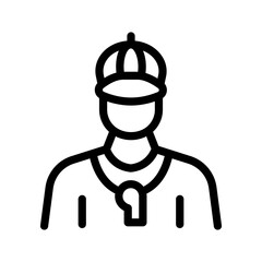 coach line icon illustration vector graphic