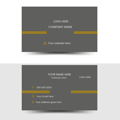 Obraz premium Business card design template, Clean professional business card template, visiting card, business card template. Blue business card flat design template vector Visiting card . 
