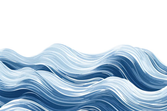 PNG Blue water wave pattern line backgrounds.