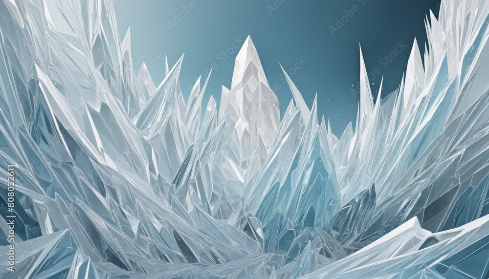 Fototapete abstract futuristic vector design with generative ai creating a negative space layout of frosted whi