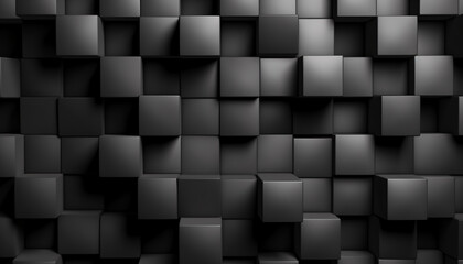 abstract black cubes background