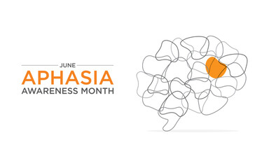 Aphasia Awareness Month in June raises understanding about the communication disorder caused by brain damage, fostering support and advocacy for affected individuals and their caregivers.