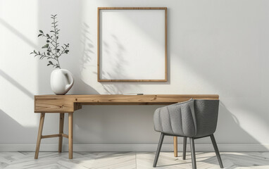 Empty room, space or mockup frame for interior design, decor or real estate opportunity. Furniture, property or minimalist house with banner for creative, architecture or simple home renovation ideas