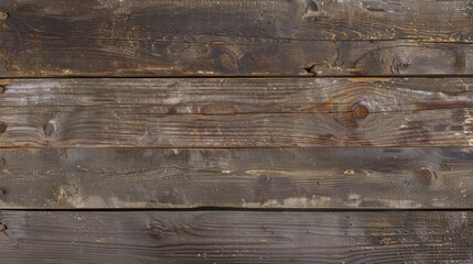 High-Quality Image of Dark Stained Wooden Planks with Subtle Gold Speckles and Weathered Finish.