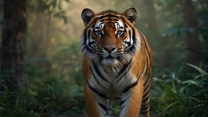 Fototapeta premium Majestic Guardians Protecting Tigers' Legacy