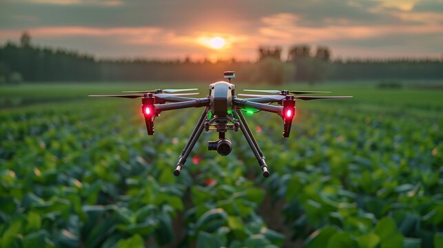 Autonomous Agricultural Drones, Custom drone hardware, Convolutional neural networks, Field monitoring maps, Gesture recognition for control, Object detection algorithms