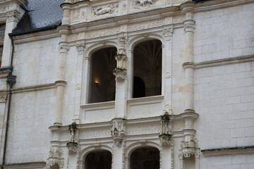 Obraz premium Renaissance castle of Azay-Le-Rideau, France. Built in the 16th century and enlarged in the 19th century. Renaissance style.