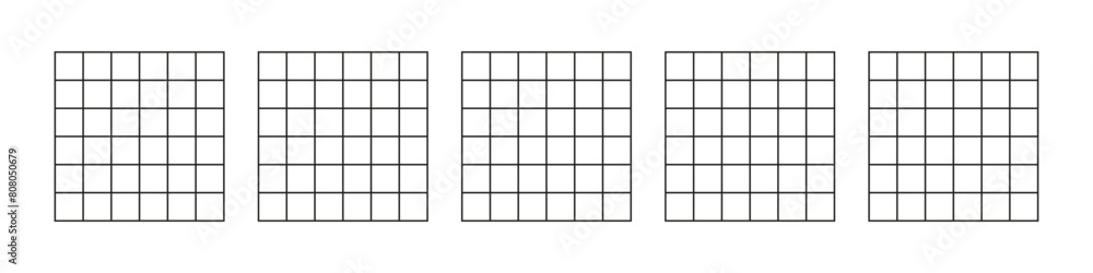 Poster grid pattern square lines for notebook or graph. flat vector illustration isolated on white backgrou