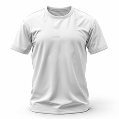 White T-shirt on a white background